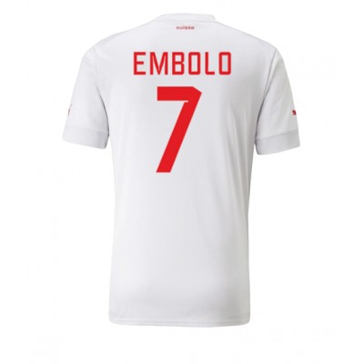 Pánský Fotbalový dres Švýcarsko Breel Embolo #7 MS 2022 Venkovní Krátký Rukáv